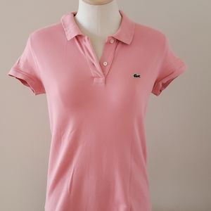 Lacoste coral women polo shirt